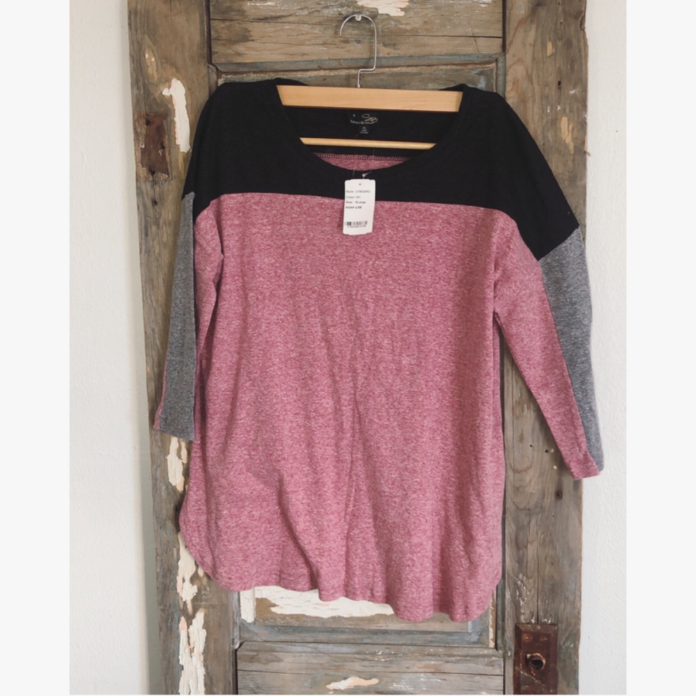 Suzanne Betro Long Sleeve Shirt Tri Colored